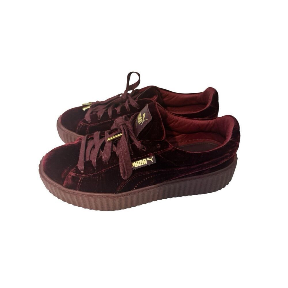 PUMA x FENTY By Rihanna Velvet Creeper 'Burgundy' Women's Sneakers Rare Sz 6 - Picture 5 of 9